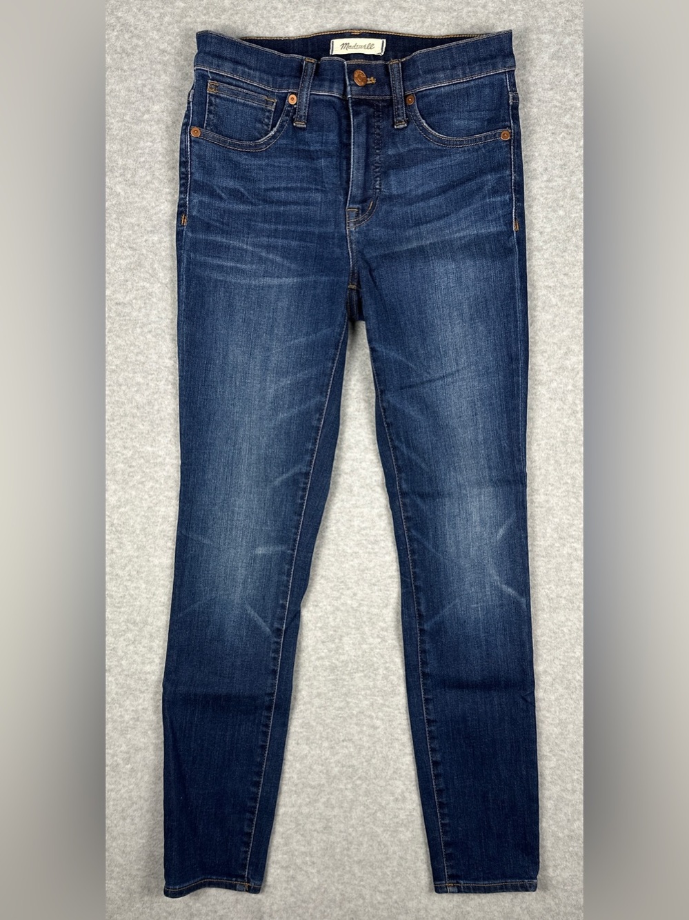 Madewell 9" High Rise Skinny Jeans Size 25 Blue Stretch Denim